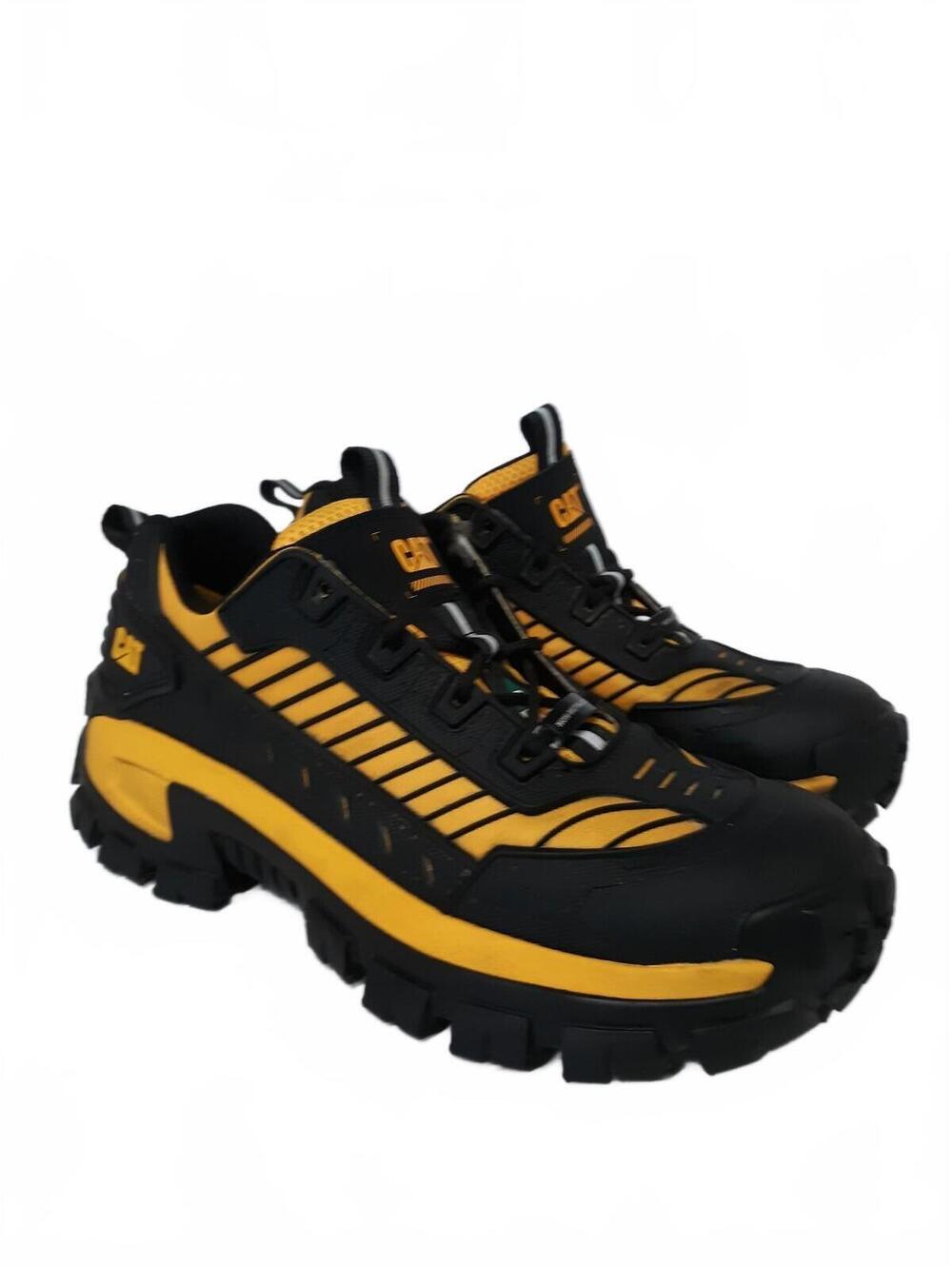 Caterpillar CAT Invader Mecha Men's Composite Toe Work Shoes Size 10 W Yellow